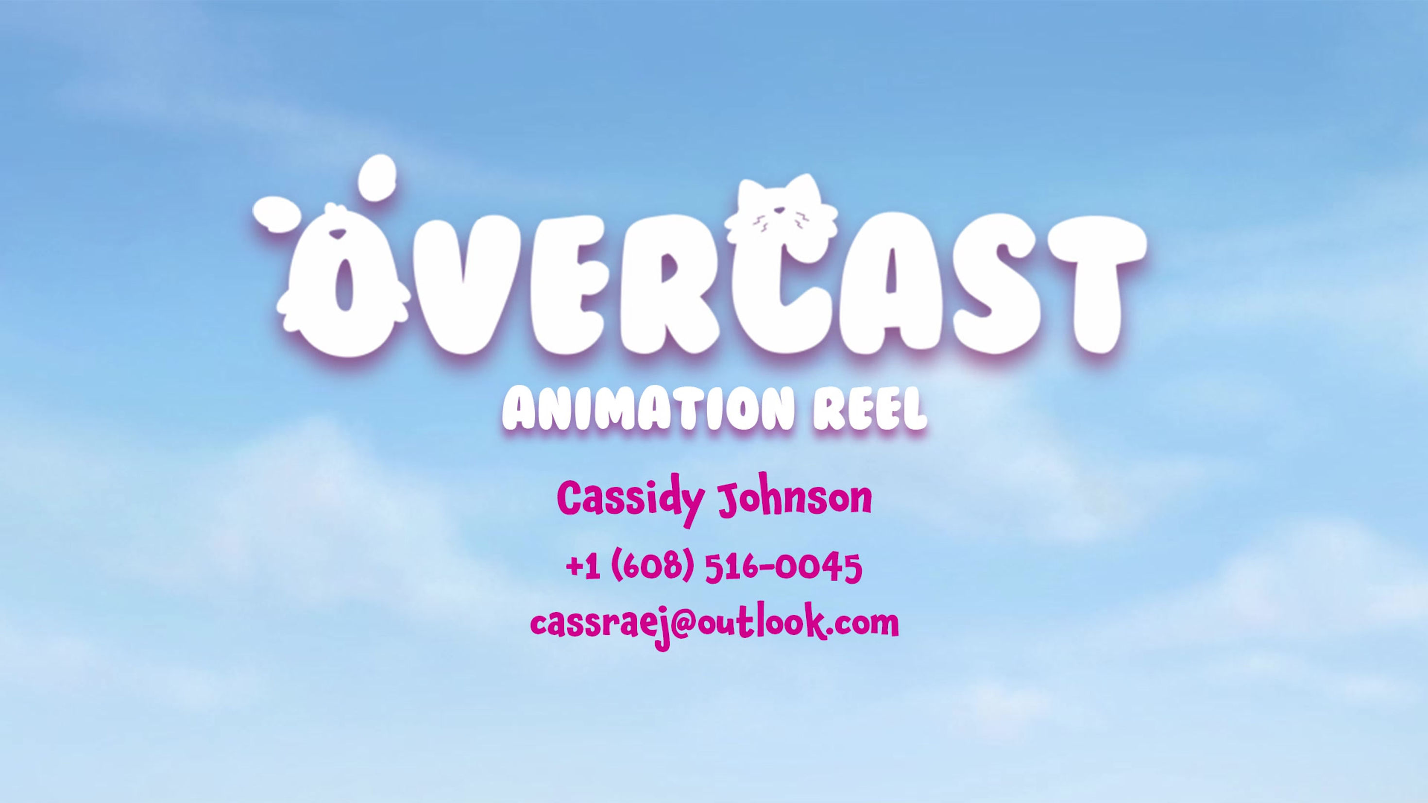 Cassidy Johnson - Overcast Reel